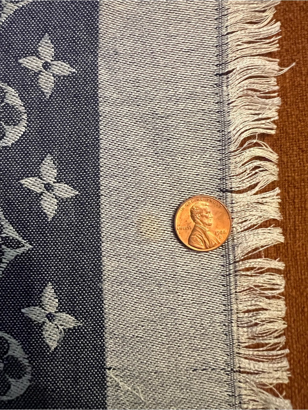 Louis Vuitton Monogram Denim Shaw - Picture 5 of 6